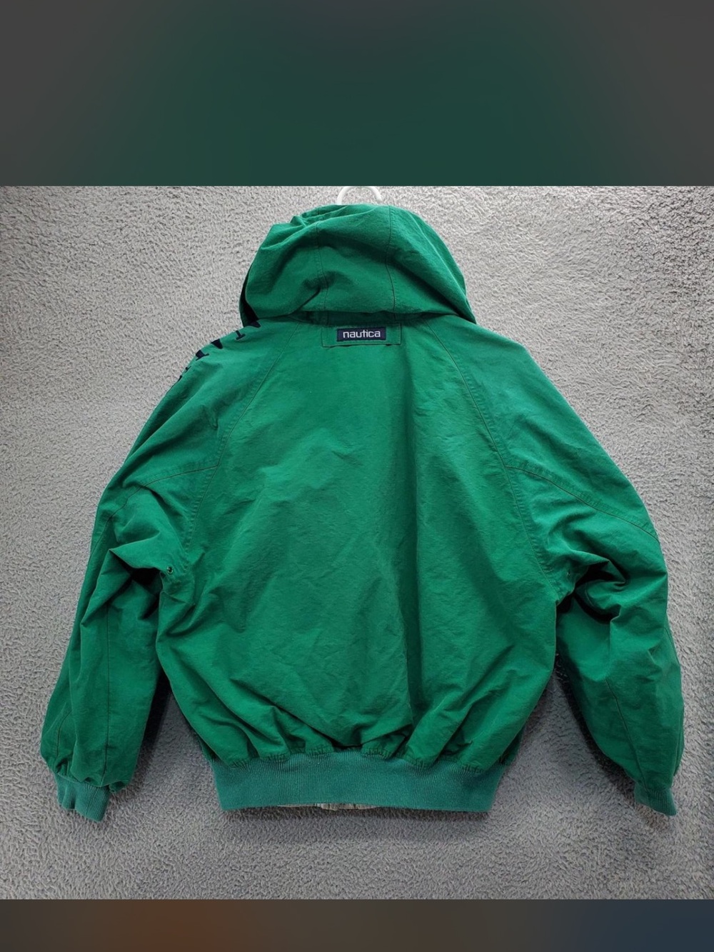 Vintage Nautica Challenge Jacket J-Class Green Sailing Windbreaker 90s - Picture 6 of 7